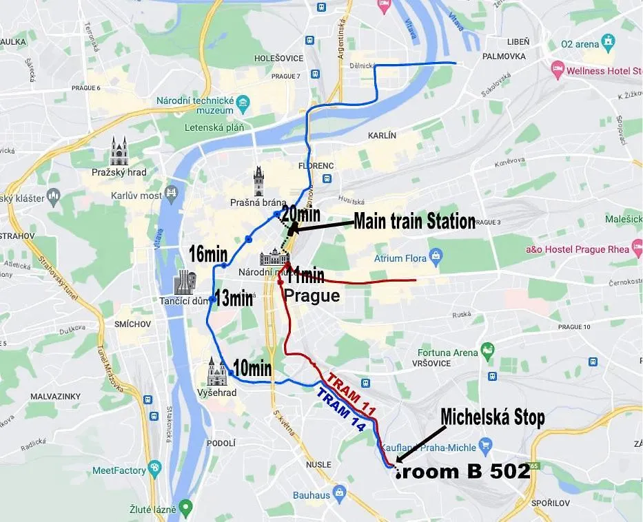 Accommodatie bij particulieren Room B 502 Praag